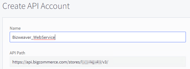 BigCommerce API Account