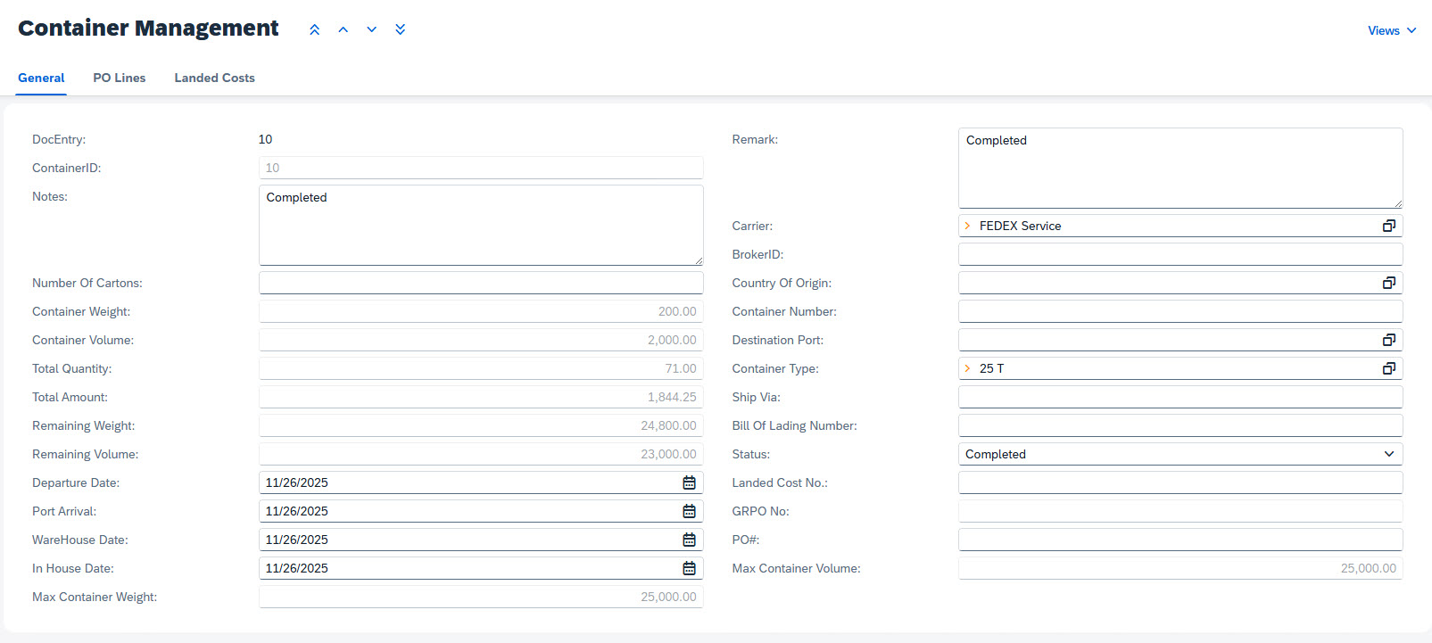 Container Management (Web Client) Screens [Wiki]
